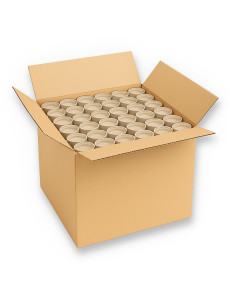 50 tubi in cartone per spedizioni lunghezza 50 cm diametro 7 cm con tappi