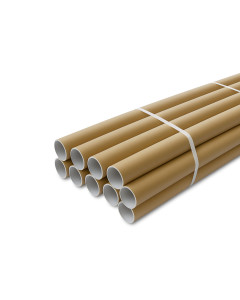 10 tubi di cartone lunghezza 219,5 cm diametro 4,5 cm anima rotoli