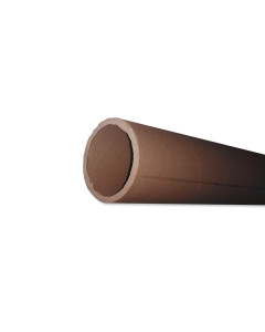 Tubo di cartone resistente pesante lunghezza 75/77 cm diametro 8,5 cm avana