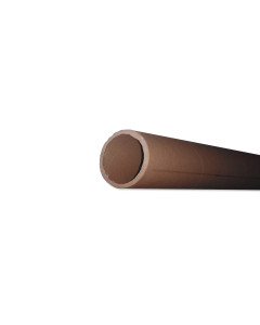 Tubo di cartone resistente pesante lunghezza 111 cm diametro 6 cm avana